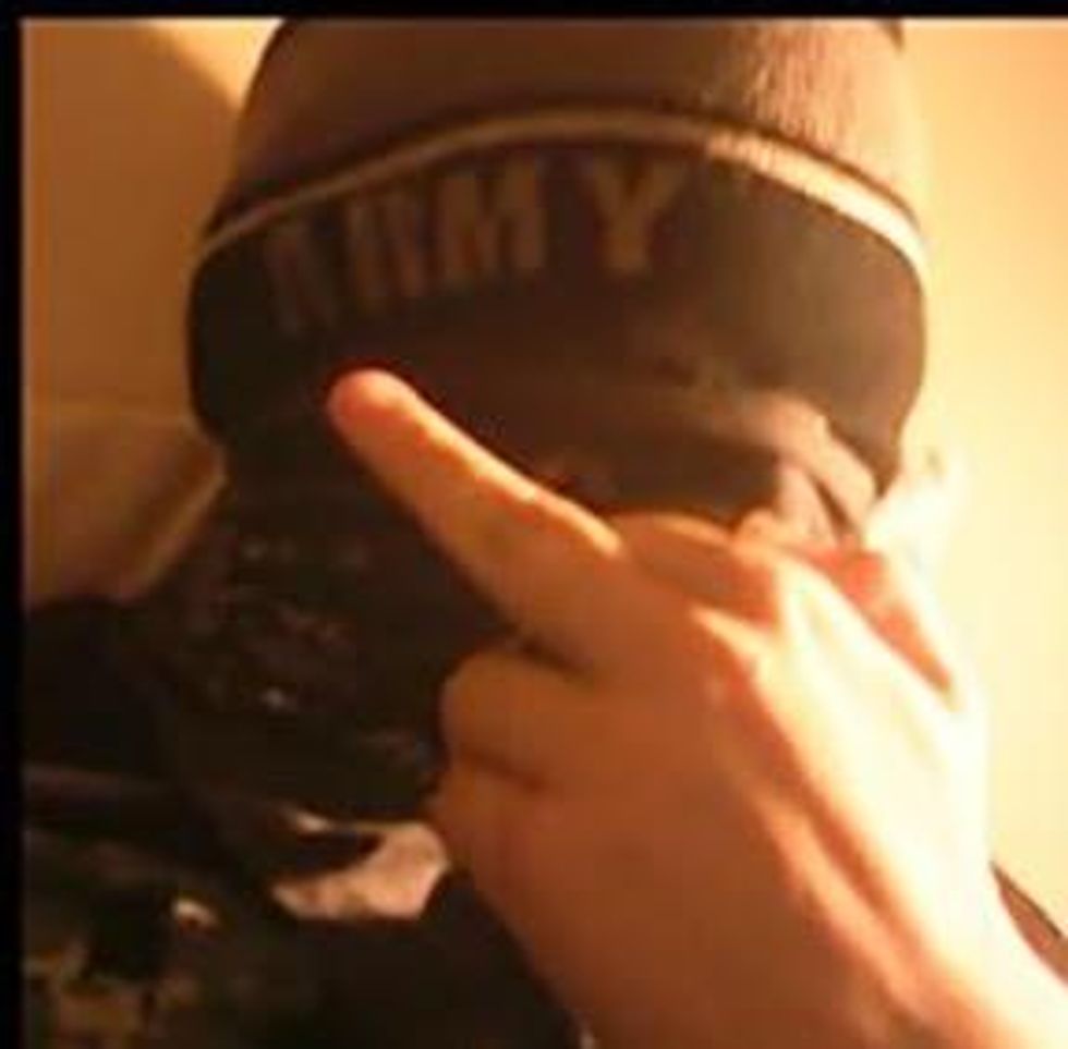 The official Army ski hat, worn by Cruz and licensed by the Army, is available through many retail outlets.