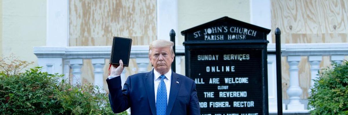 Keep the Good Book Closed, Trump Says. We Say, Open It and Resist!