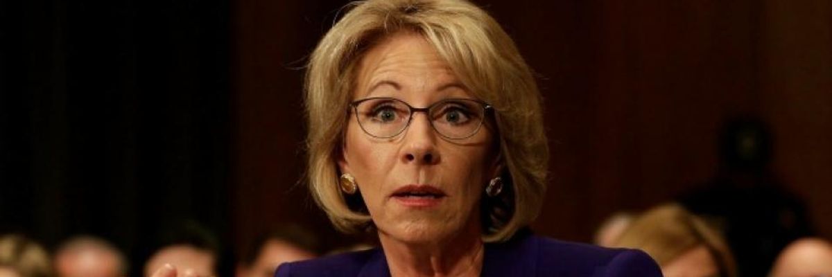 Betsy DeVos Wants To Cut Public Education to The Bone