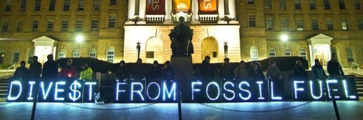 An 'Undeniable Success': Divestment From Fossil Fuels Passes $5 Trillion