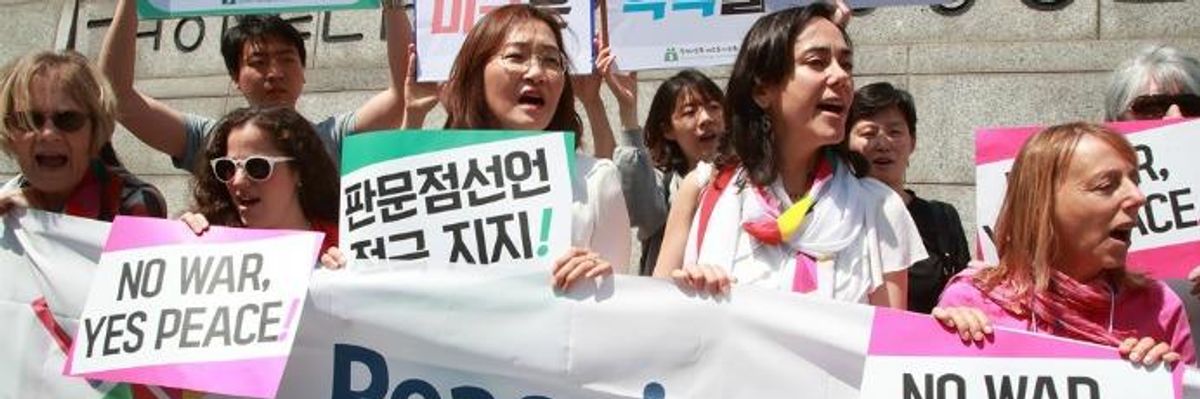 Warning Against 'Return to Rhetoric of Nuclear Annihilation,' Koreans and Anti-War Voices Demand Trump Resume Peace Talks