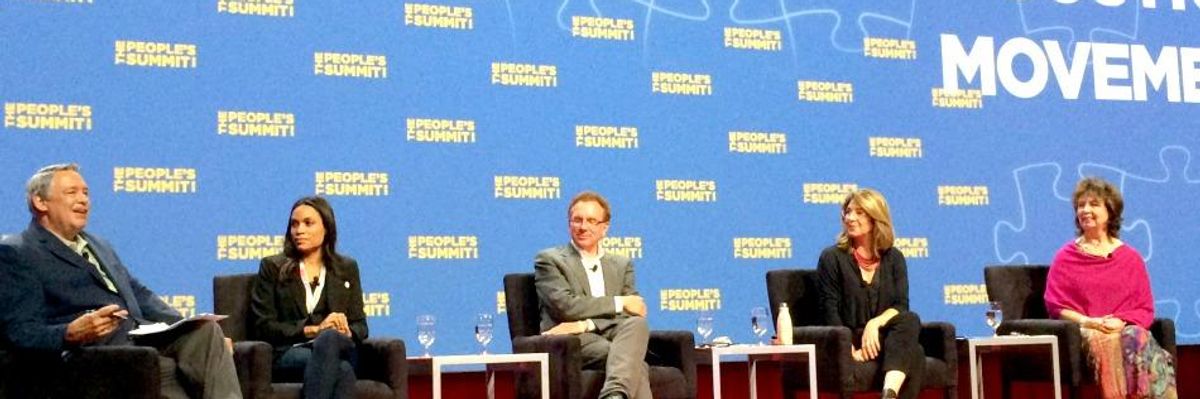 The People's Summit opening panel