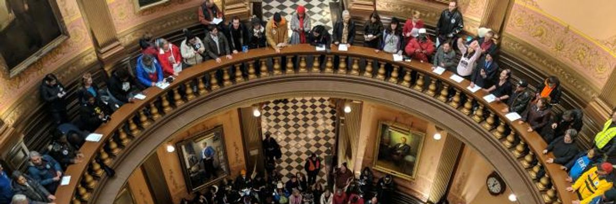 'Stand Up, Fight Back!' Protestors Storm Capitol as Michigan GOP Moves Ahead With Lame-Duck Coup
