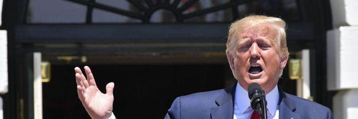 The President* Is Now Arguing He's the Real Victim of His Own Bigotry