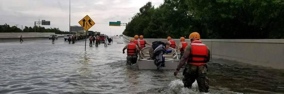 To Fund 'White Supremacist Vanity Project,' Trump Eyes Relief Funds Earmarked for Actual Disasters