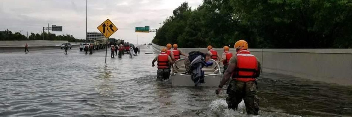 To Fund 'White Supremacist Vanity Project,' Trump Eyes Relief Funds Earmarked for Actual Disasters