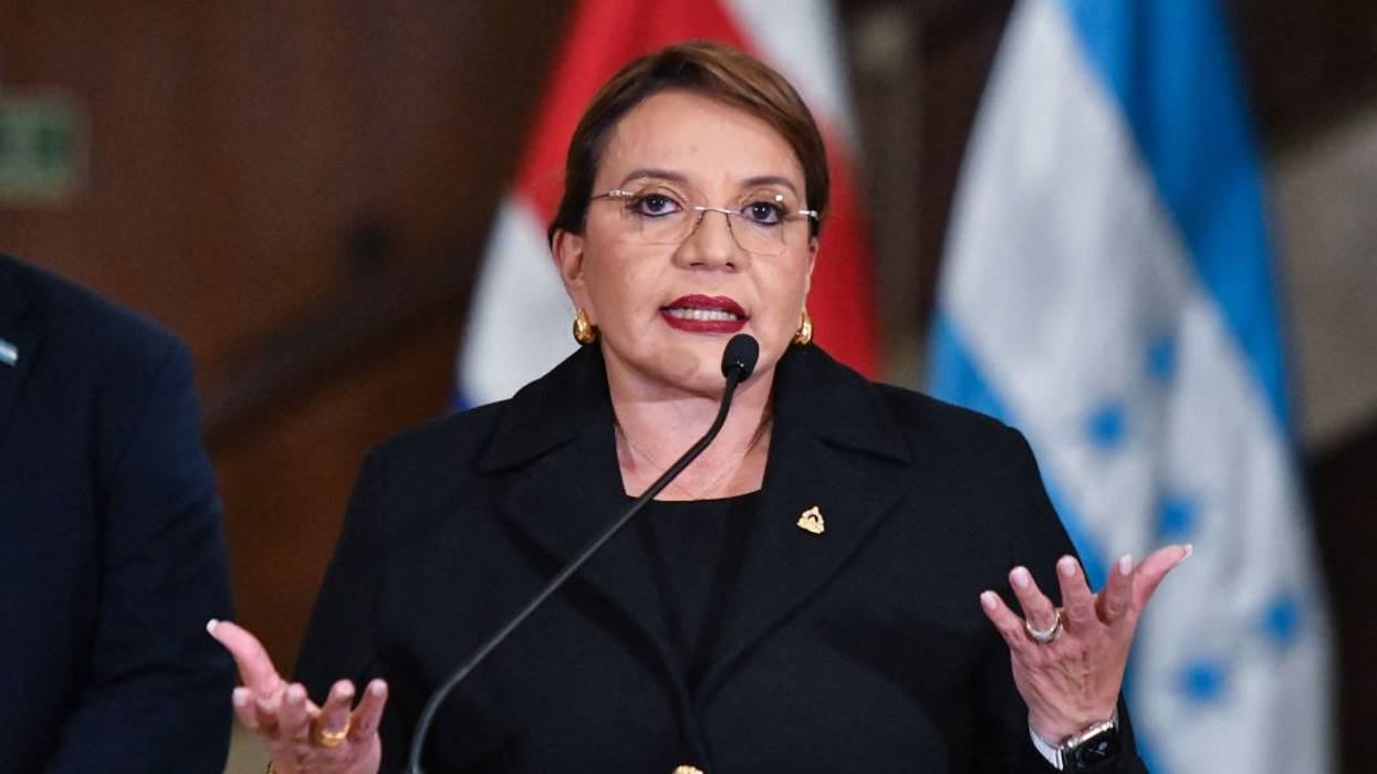 The president of Honduras, Xiomara Castro,