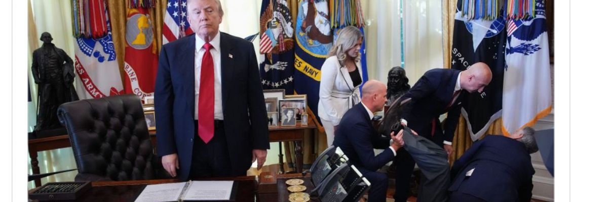 The Prince of Empathy reacts to someone fainting in the Oval Office