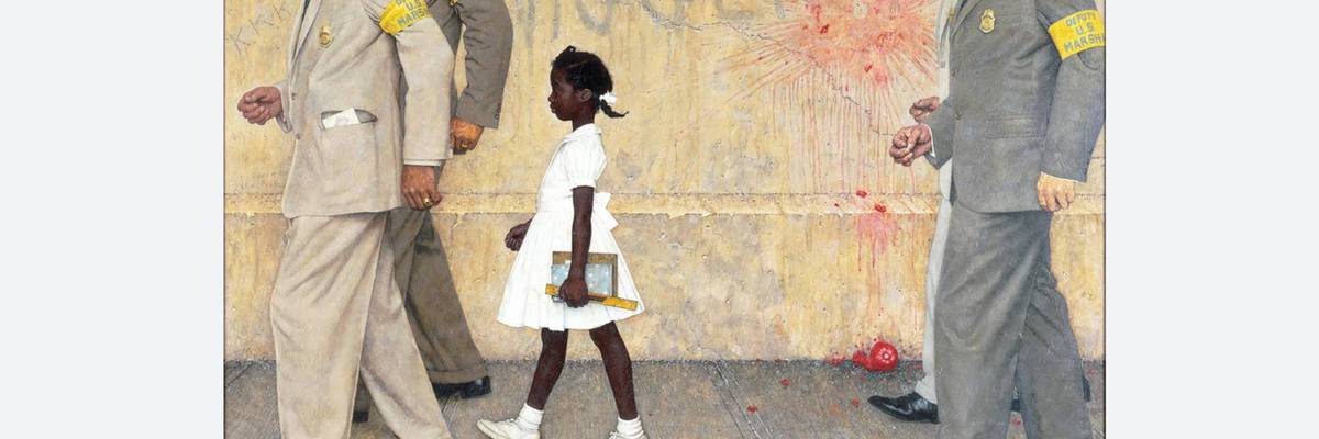 The Problem We All Must Live With: Norman Rockwell portrayal of Ruby Bridges' historic walk