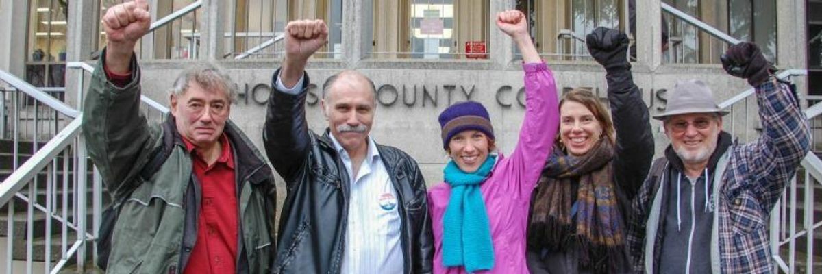 Historic Trial Lets Activists Who Blocked Oil Train Cite Climate Change Threat in Their Defense