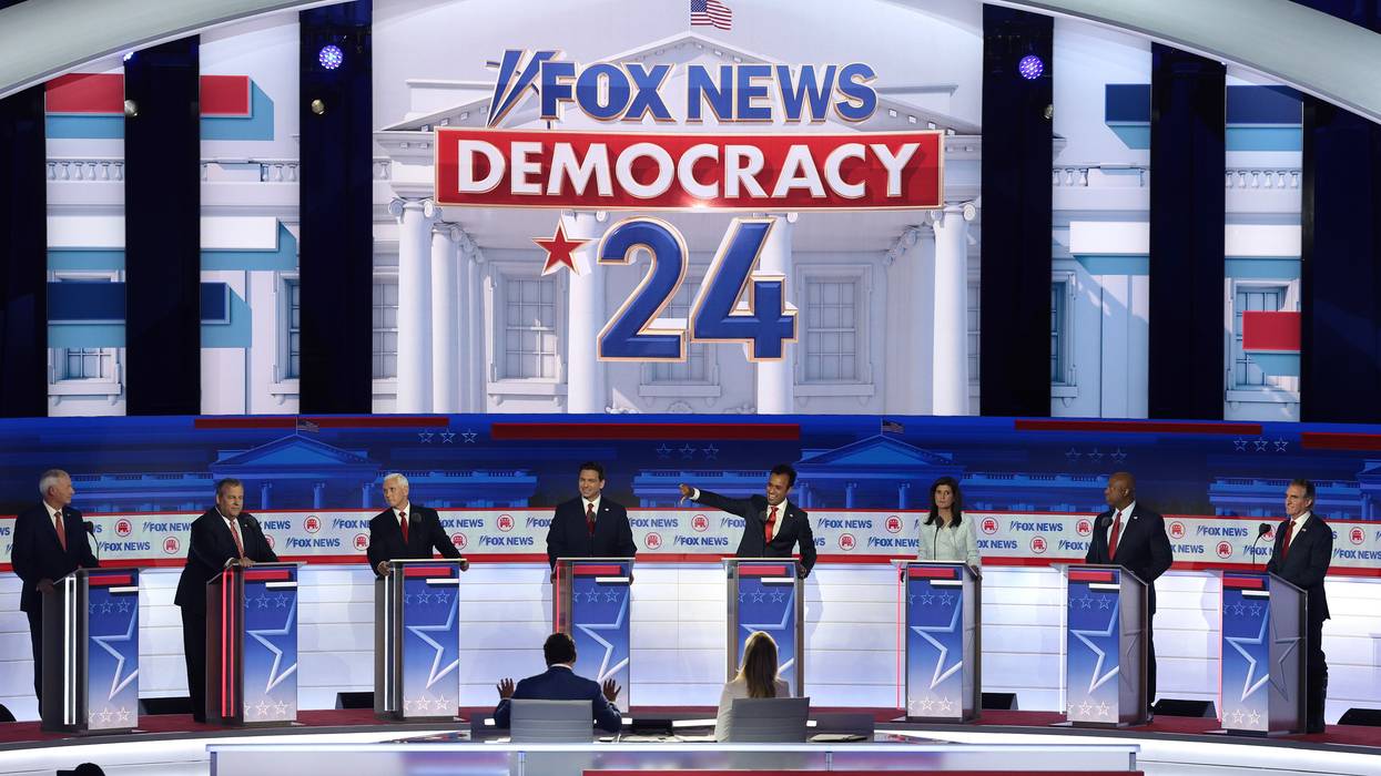 The Republican presidential candidates line up on state.