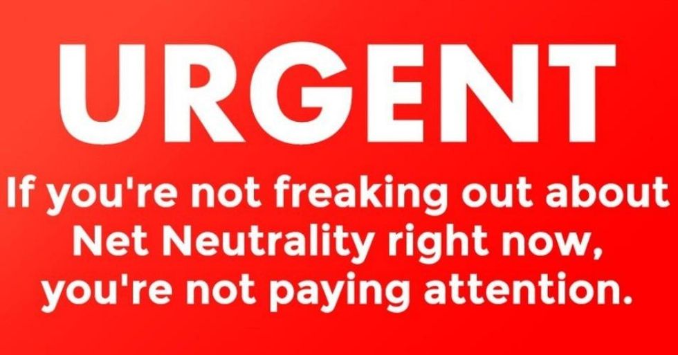 The Senate is set to vote on overturning the FCC's decision to repeal net neutrality protections on Wednesday. (Image: Fight for the Future)