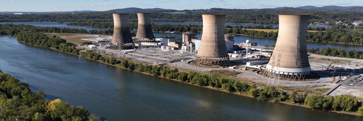 The shuttered Three Mile Island nuclear power plant