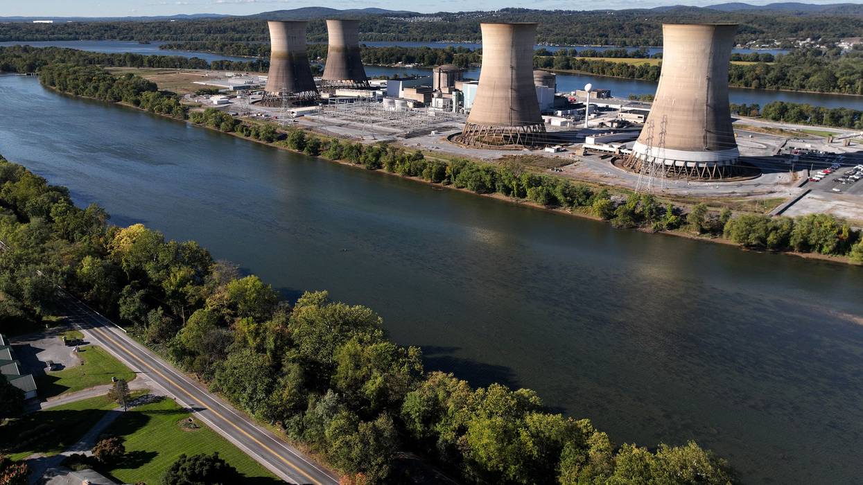 The shuttered Three Mile Island nuclear power plant