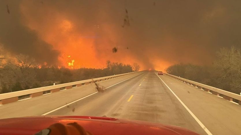 The Smokehouse Creek Fire burns in the Texas Panhandle