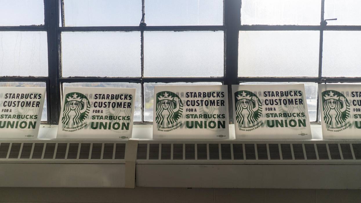 The Starbucks Workers United hub in Buffalo, New York on November 16, 2021. (Photo: Libby March for The Washington Post via Getty Images)
