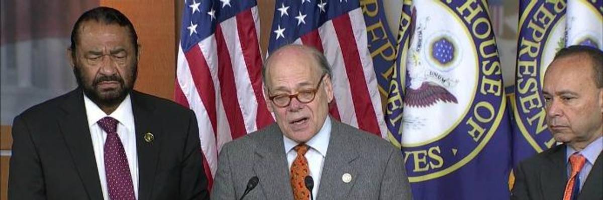 Declaring 'Train of Injuries Must End,' House Dems Introduce Articles of Impeachment Against Trump