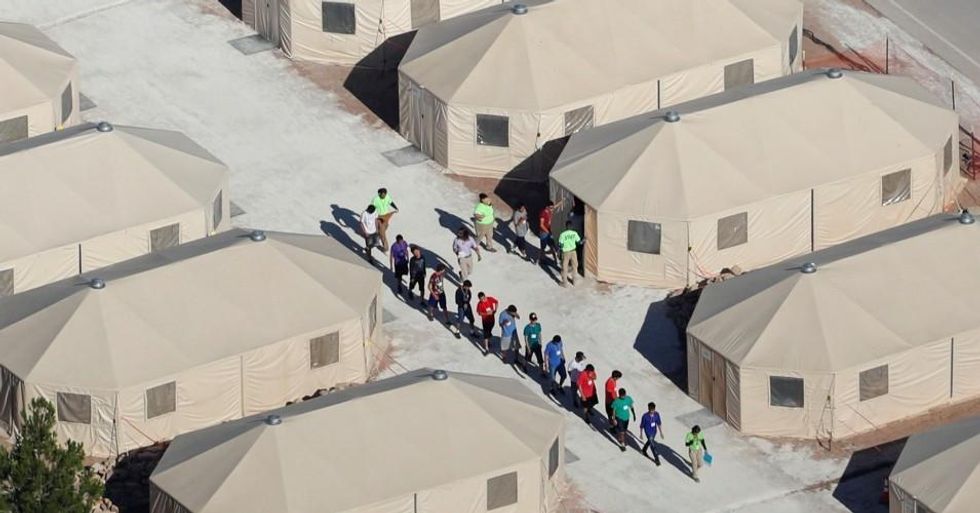 The Tornillo facility, a shelter for children of detained migrants, in Tornillo, Texas, U.S., is seen in this undated handout photo provided by the U.S. Department of Health and Human Services, obtained by Reuters June 25, 2018. (Photo: U.S. Department of Health and Human Services/Handout)