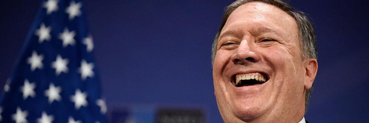 Amid Push for New Oil Sanctions, Pompeo Reportedly Jokes About Secret Coup Plot Against Iran