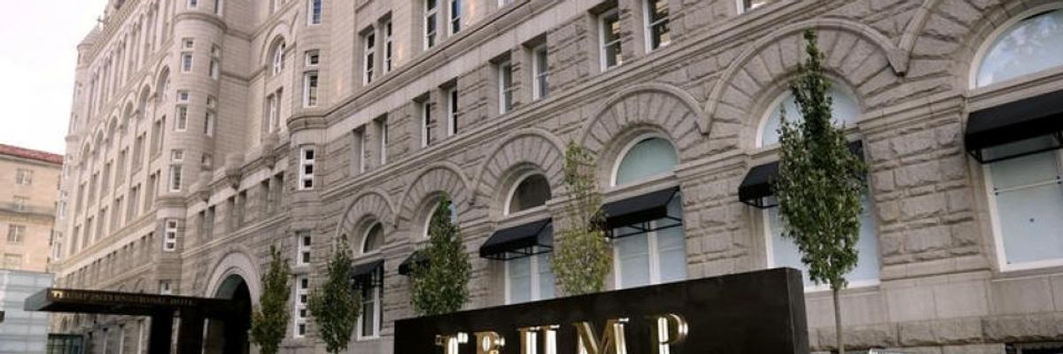 'Oh, Hi, Corruption': Trump Organization Seeks Rent Relief for DC Hotel From Trump Administration