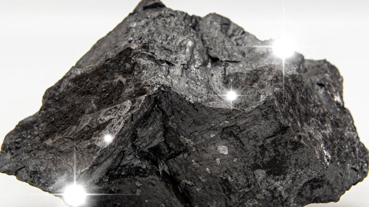 The U.S. Department of Energy shared an image of coal with the message, "She is the moment,"