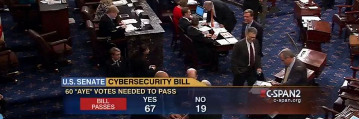 'Codifying' Government Surveillance, Senate Passes CISA