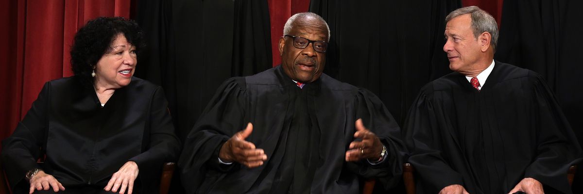 The U.S. Supreme Court Poses For Official Group Photo