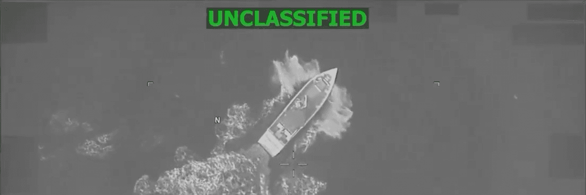 The US military bombed another alleged drug-trafficking boat in the Caribbean Sea on August 25, 2026.