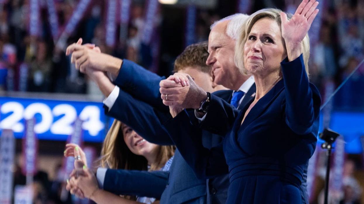 The Walz family at the DNC