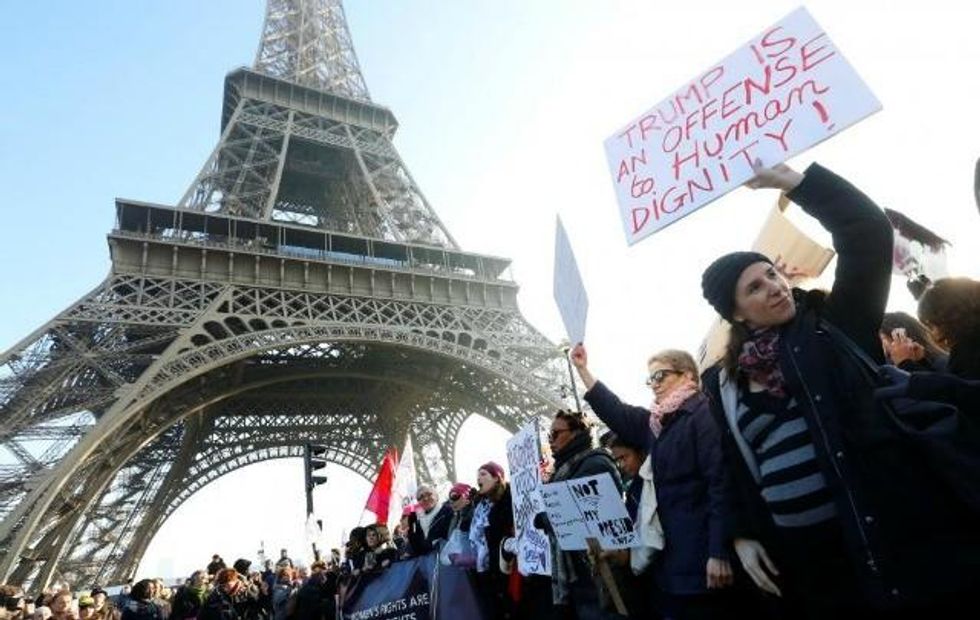 The Women's March in Paris. (Photo: Reuters)
