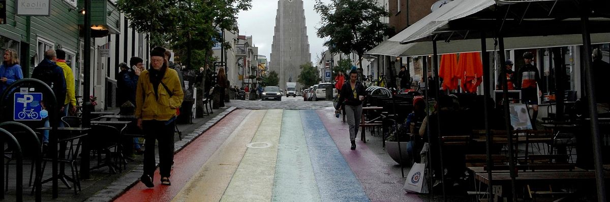 The world's first "rainbow street"