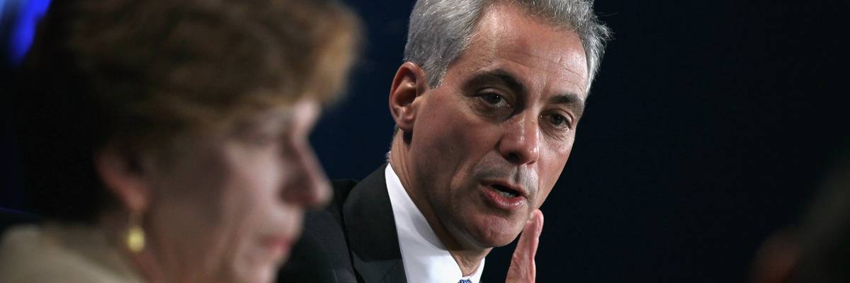 Then-Chicago Mayor Rahm Emanuel