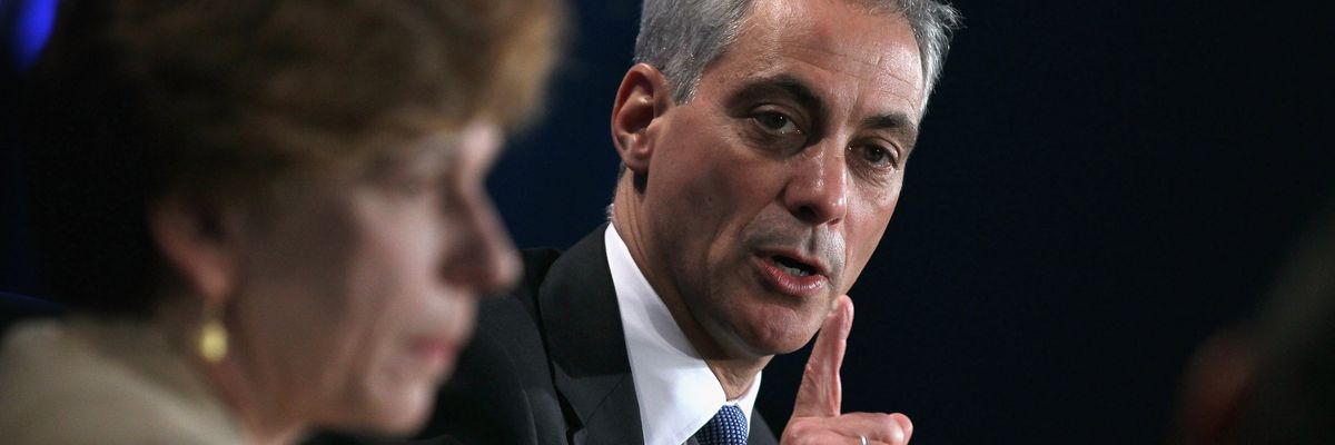 Then-Chicago Mayor Rahm Emanuel