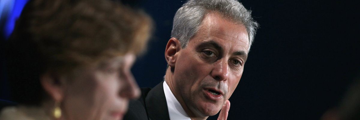 Then-Chicago Mayor Rahm Emanuel