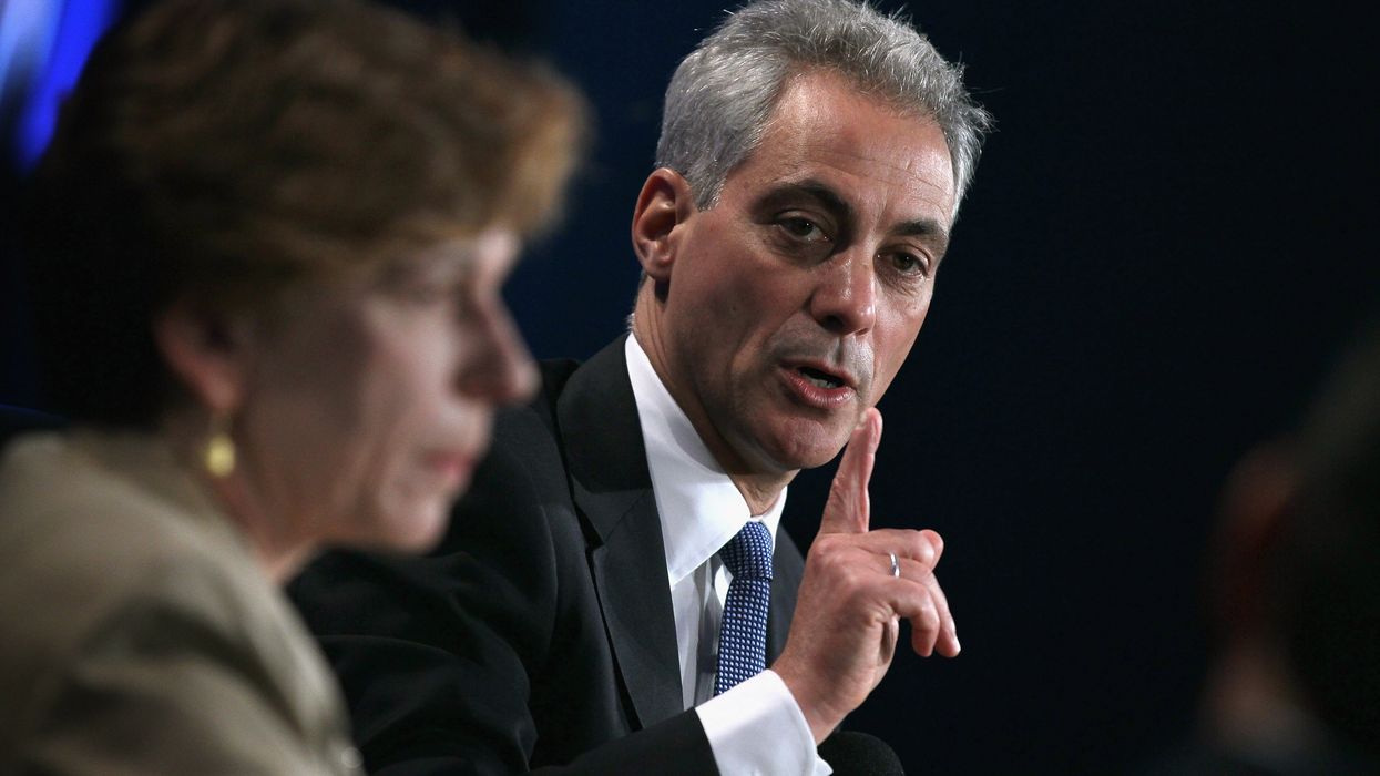 Then-Chicago Mayor Rahm Emanuel