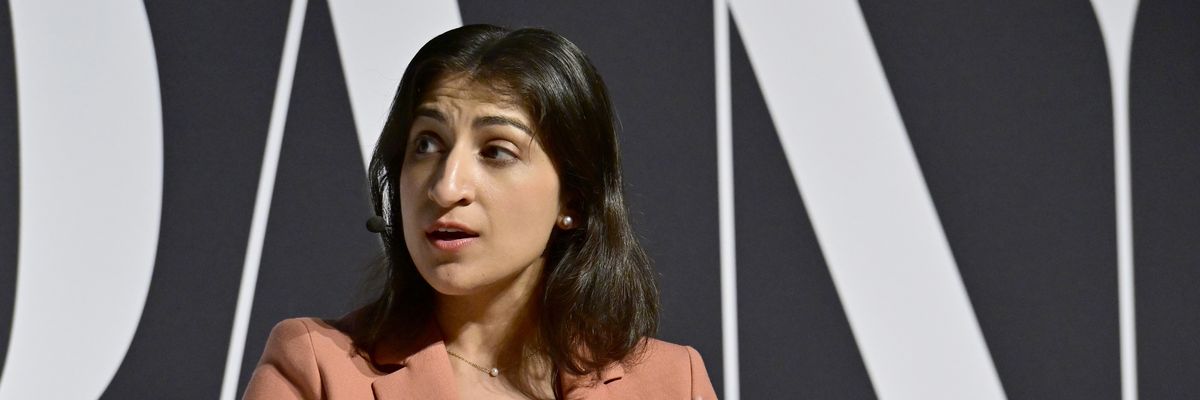 Then-Federal Trade Commission Chair Lina Khan