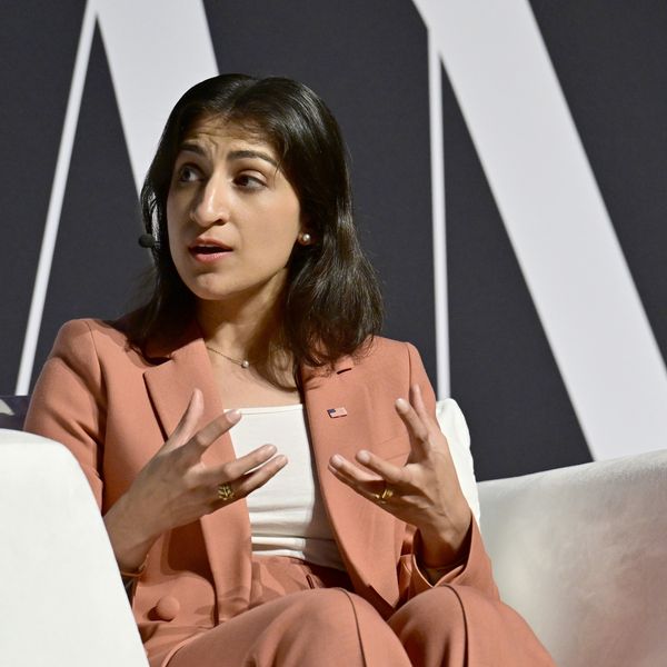 Then-Federal Trade Commission Chair Lina Khan