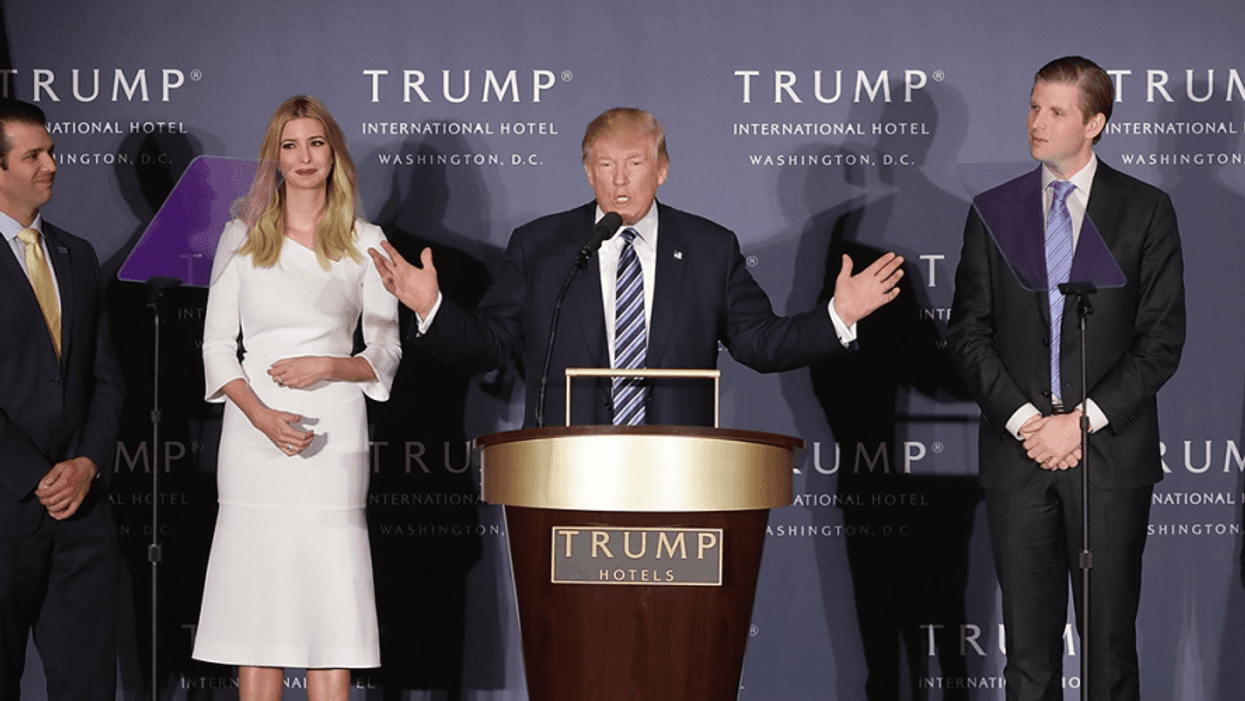 Then-Republican presidential nominee Donald Trump