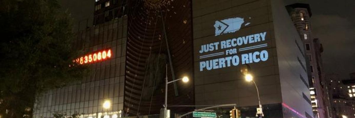 On Trump's New York Doorstep, Demands for Puerto Rico Recovery That Puts Human Dignity Over Profit