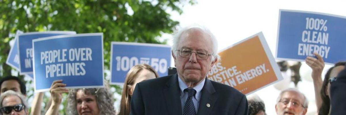 Sanders Says Biden's "Middle Ground" Approach to Climate Crisis Would "Doom Future Generations"