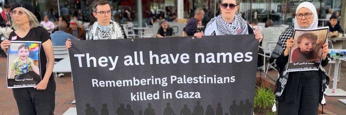 "They all have names" vigil for Palestinian children killed in Gaza