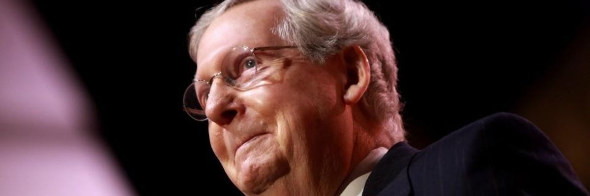 A Trump Impeachment Inquiry Isn't Keeping Congress From 'Getting Things Done'--Mitch McConnell Is.