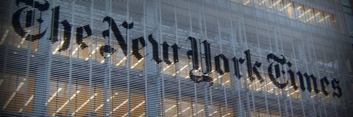 'Love Letter to Capitalism and War': Progressive Scorn Follows New York Times Endorsement