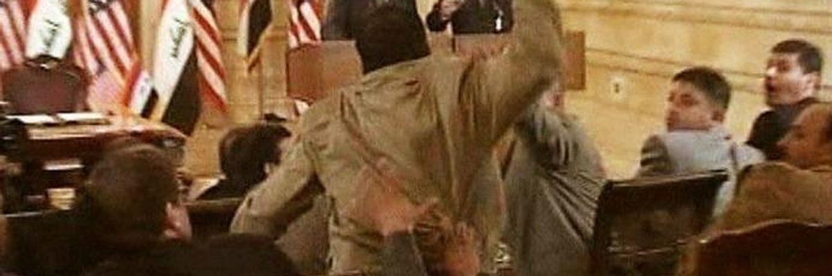 Man Celebrated for Throwing Shoes at 'Criminal' Bush Is Running for Iraqi Parliament