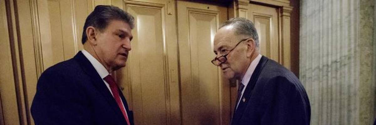 Calling Promotion Betrayal of Planet, Groups Denounce Schumer for Giving 'Fossil Fuel Servant' Joe Manchin Top Spot on Energy Committee