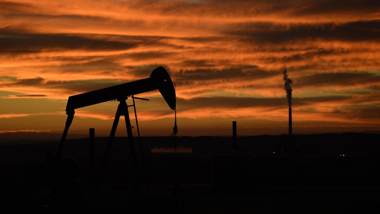 This October 14, 2014 photo shows an oil rig in Vernal, Utah, in the Uintah Basin. (Photo: RJ Sangosti/The Denver Post via Getty Images)