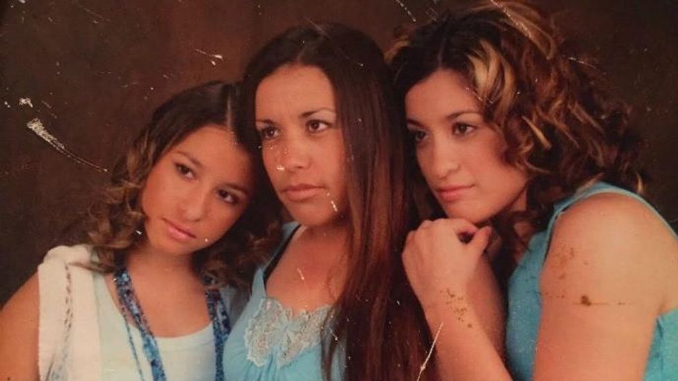 This photograph shows Francisca Morales Macias and her two daughters: Monica on the rights and Cinthya on the left. (Photo courtesy of family)