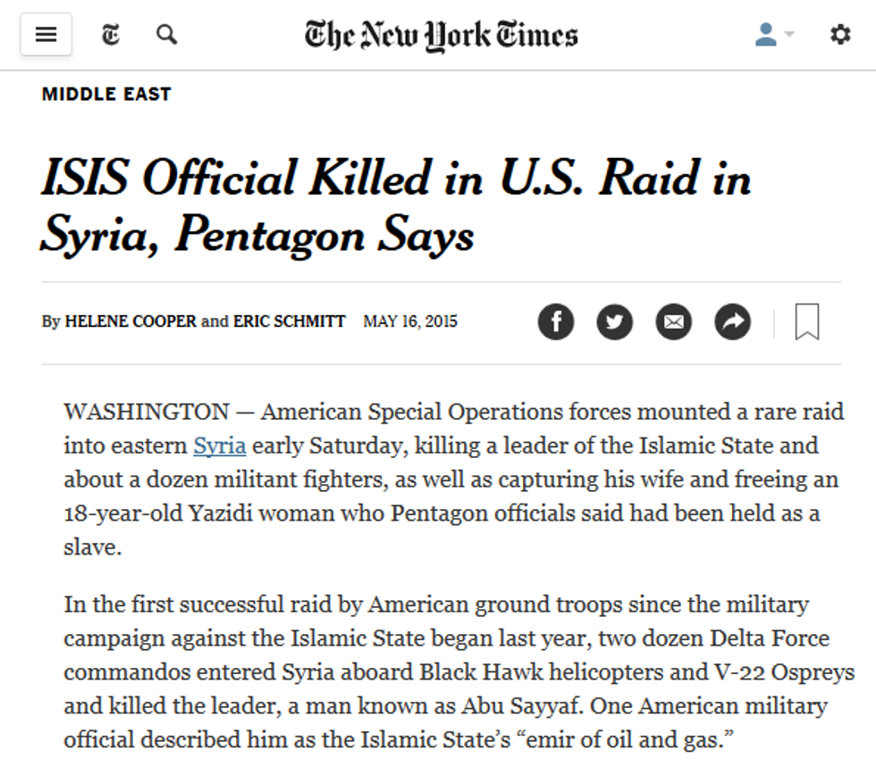 This somehow does not meet the New York Times' definition of