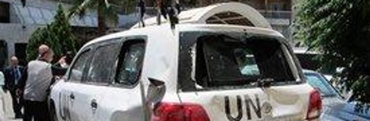 UN Suspends Syria Mission