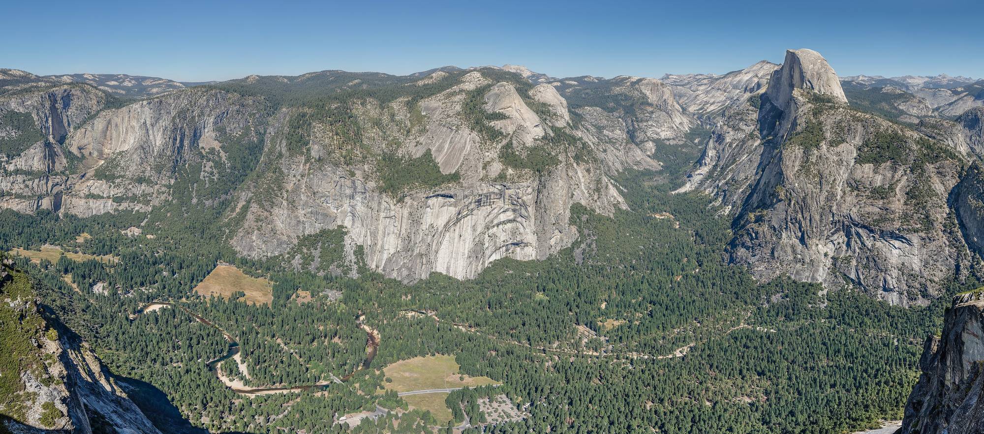 This view of Yosemite Valley was captured from Glacier Point on September 16, 2013.
